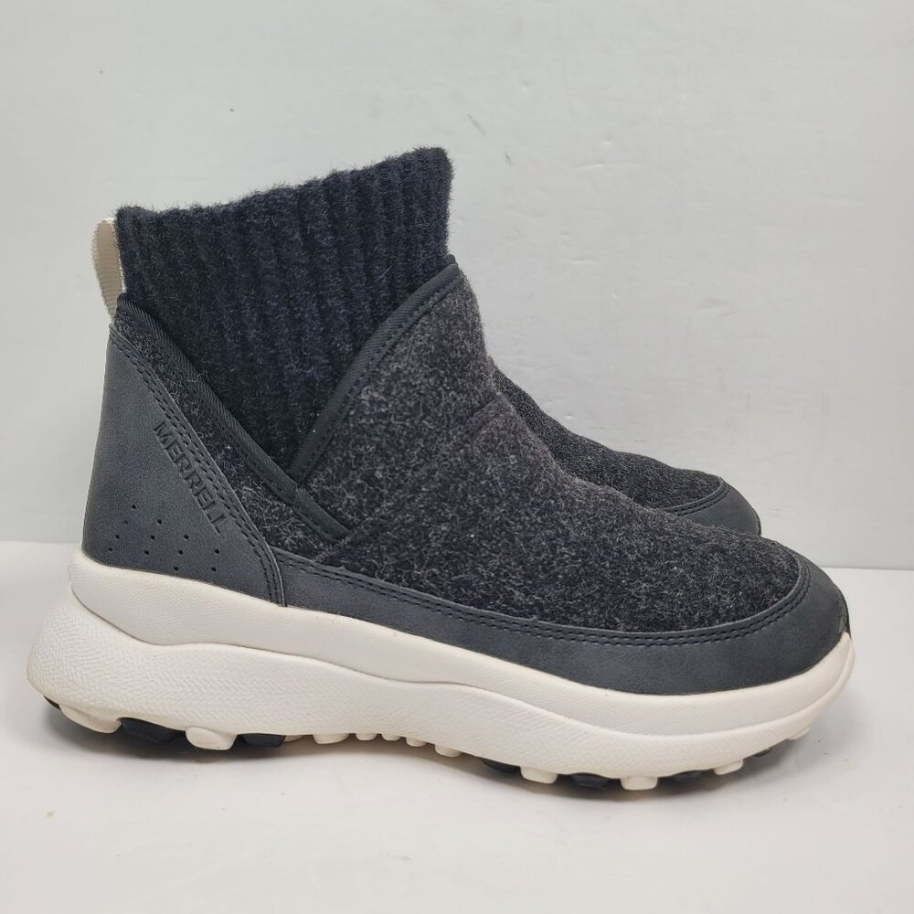 MERRELL Women's Black Cloud Renew Bluff Winter Boots US Size 5.5